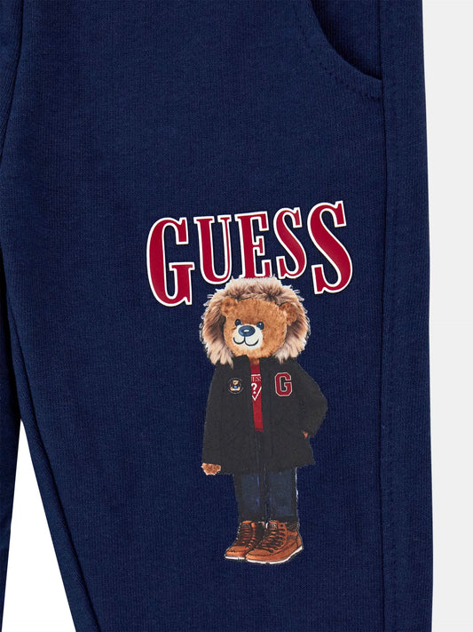 GUESS KIDS FRENCH TERRY REGULAR PANTS