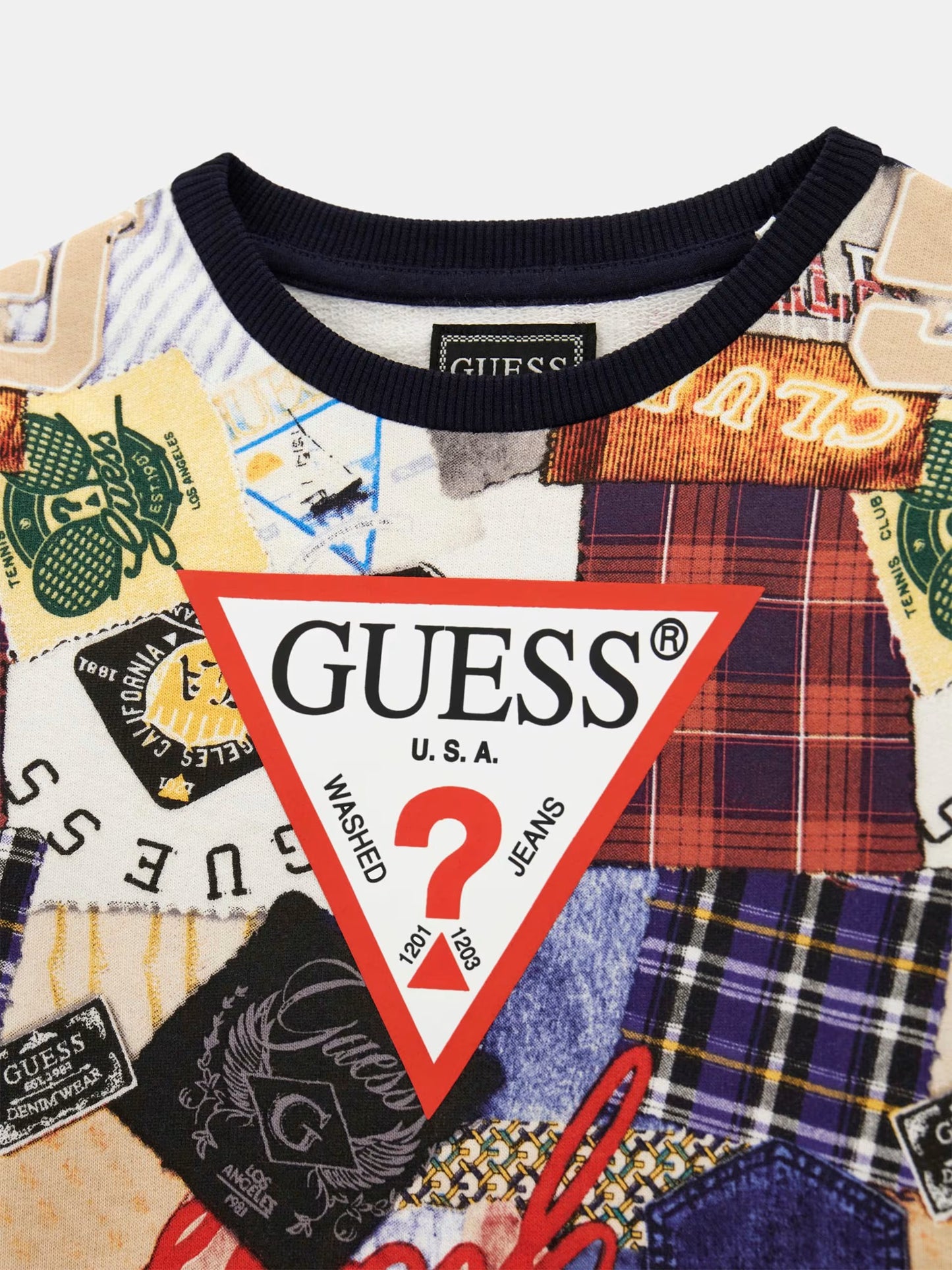 GUESS MULTIPATTERN TRIANGLE JUMPER