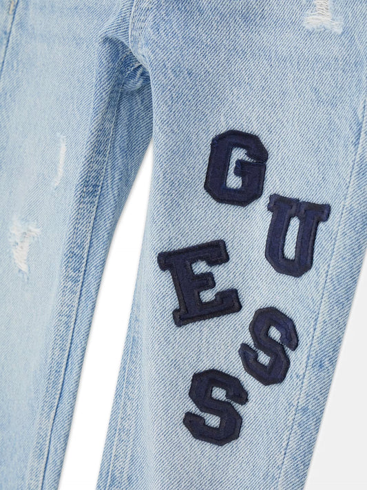 GUESS KIDS REGULAR FIT RIGID DENIM PANTS