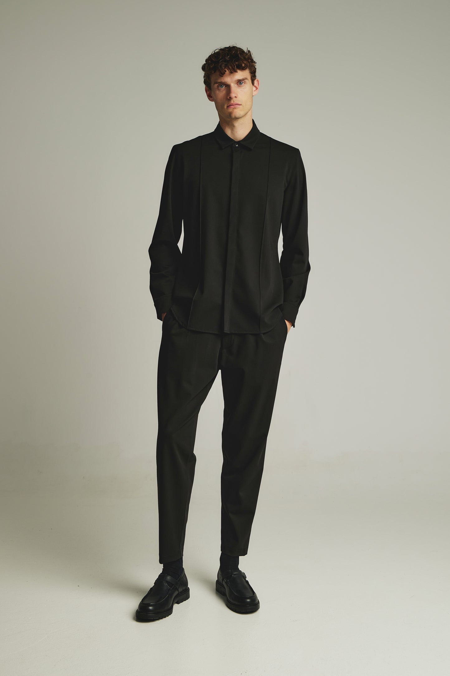 P/COC REGULAR COVERED PLACKET SHIRT