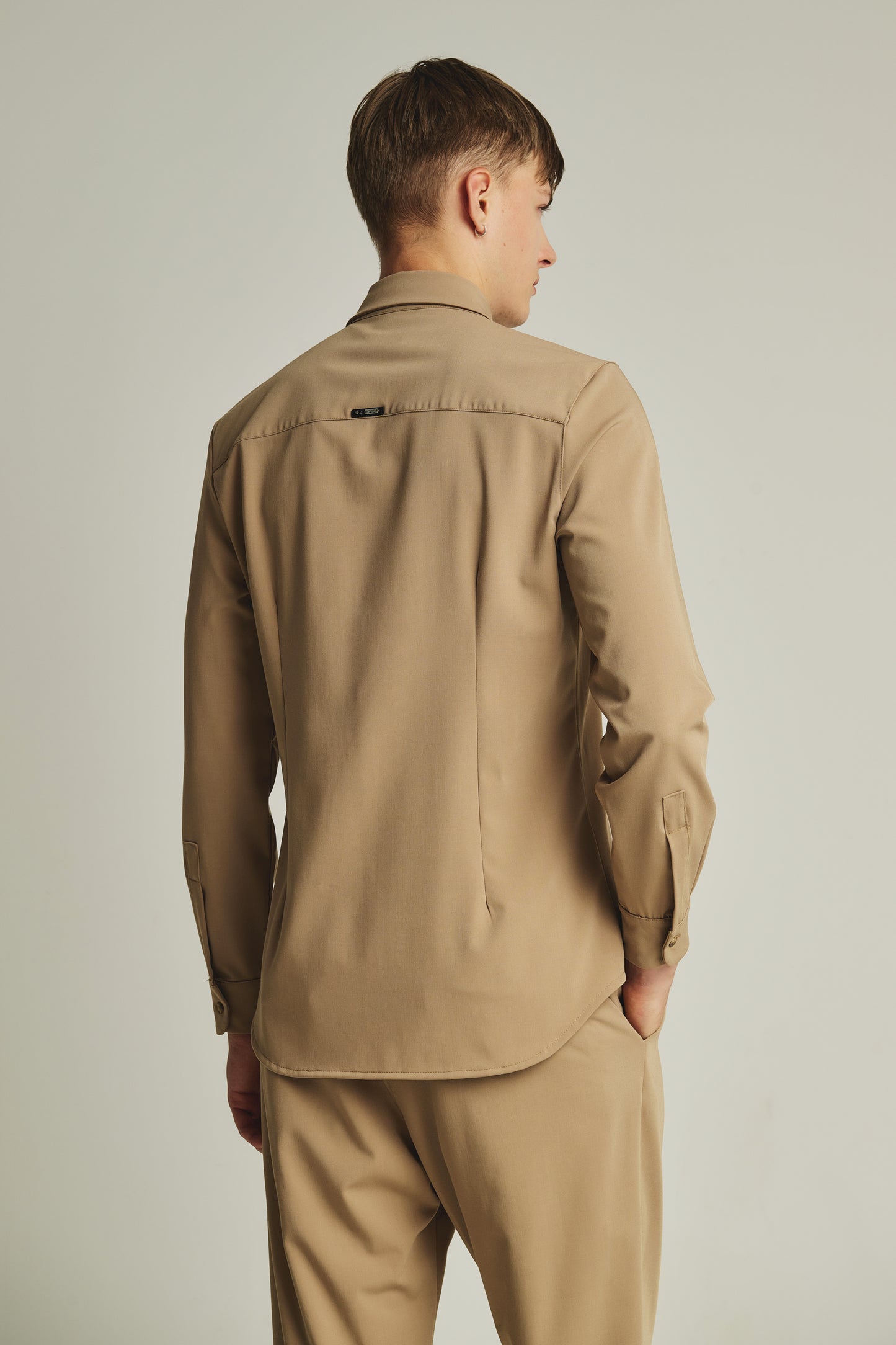 P/COC REGULAR COVERED PLACKET SHIRT
