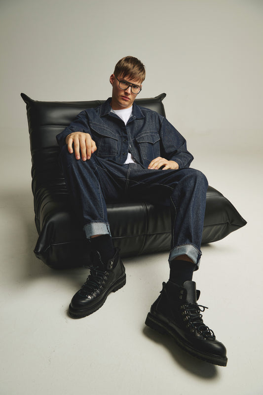 P/COC OVERSIZED BLUE JEAN