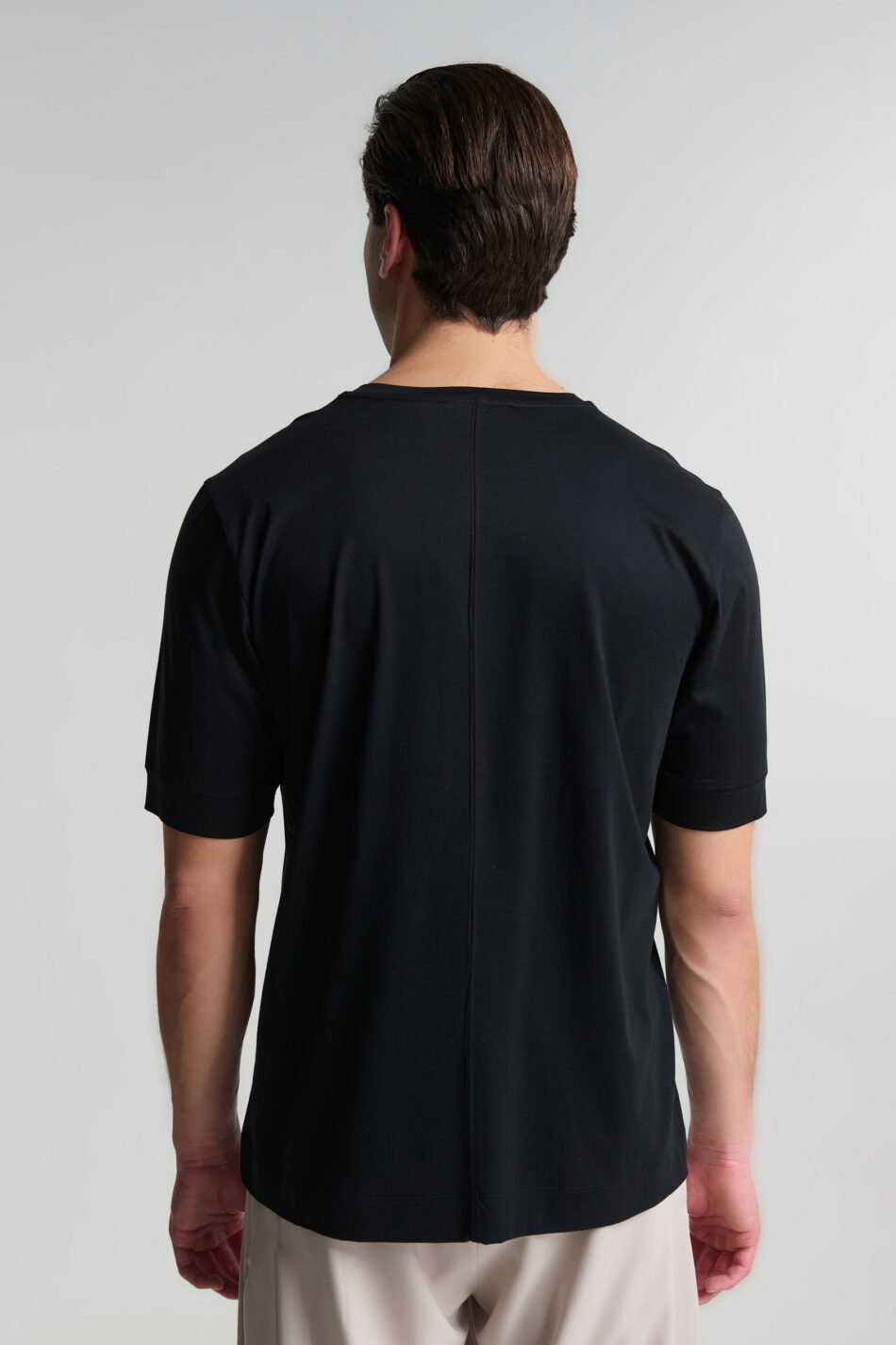 P/COC SHORT SLEEVE BLOUSE WITH DECORATIVE STITCHING