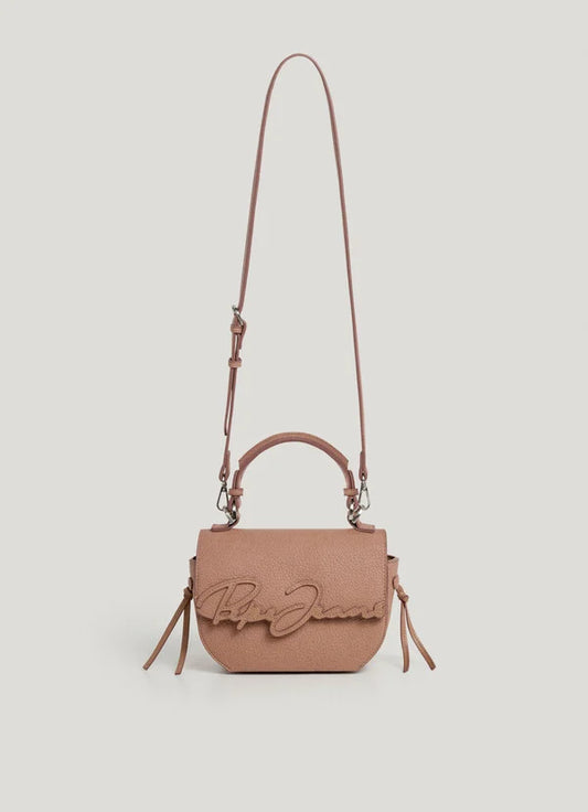 PEPE JEANS WOMAN AMBER SCRIPT FLAP BAG