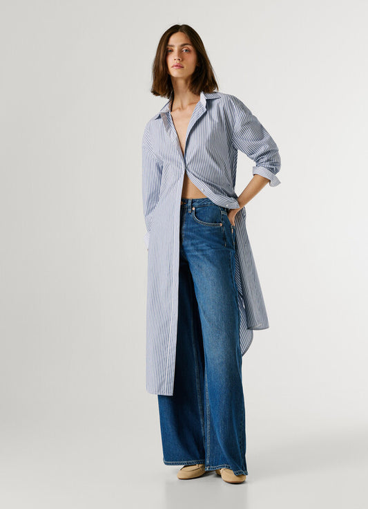 PEPE JEANS WOMAN WIDE LEG JAIMY DENIM PANTS
