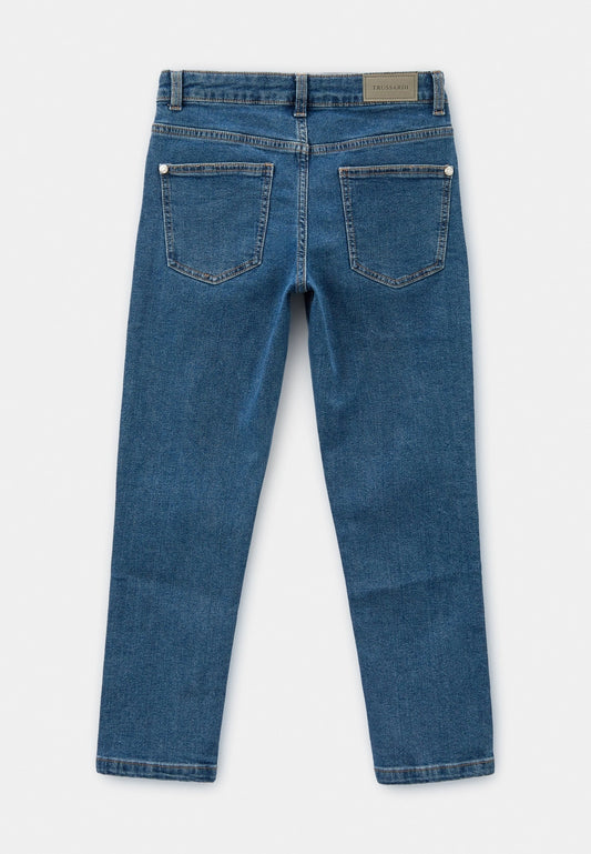 TRUSSARDI KIDS MEDIUM BLUE DENIM