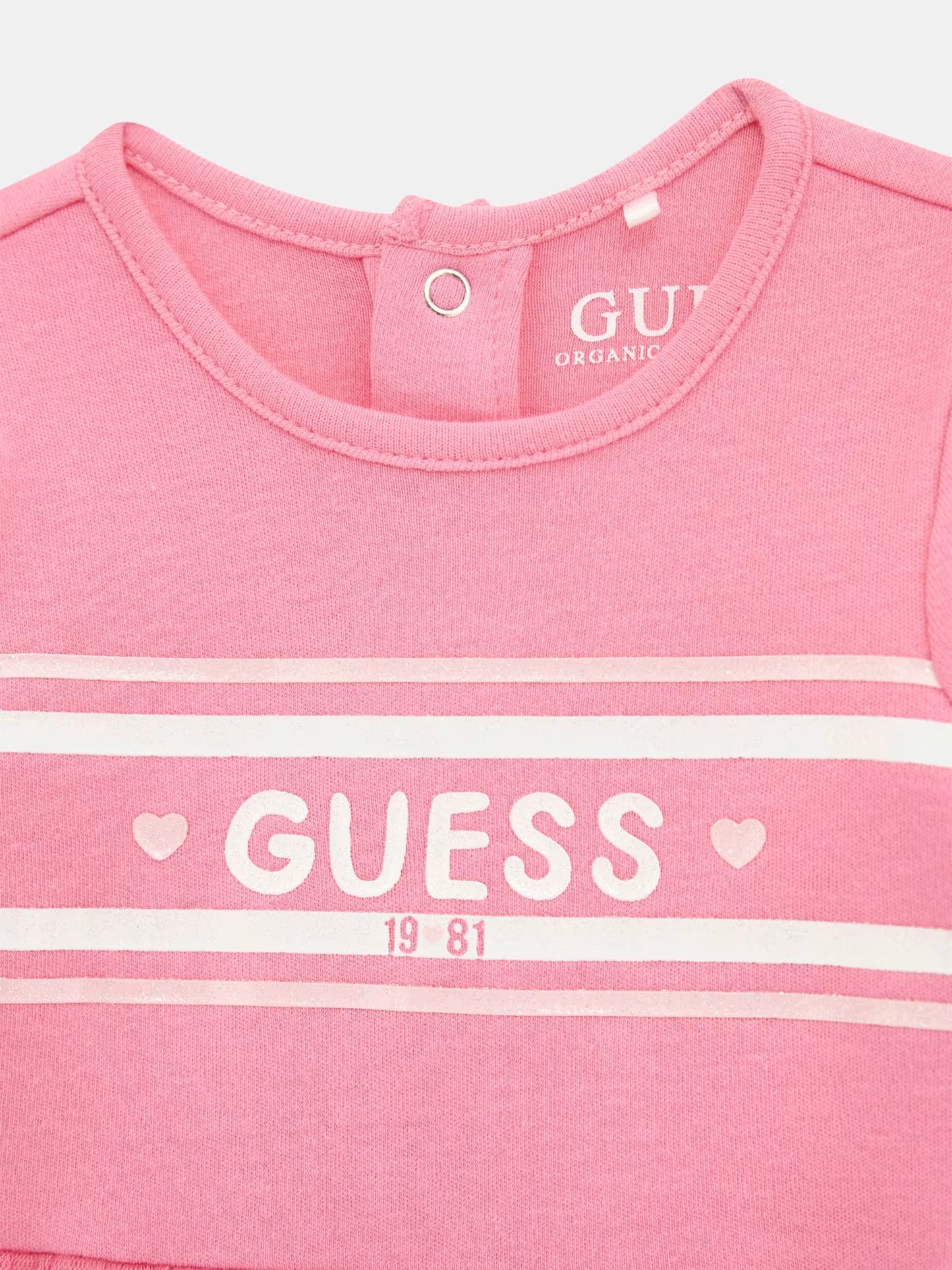 GUESS BABY DRESS WITH INTERLOCK OVERALL