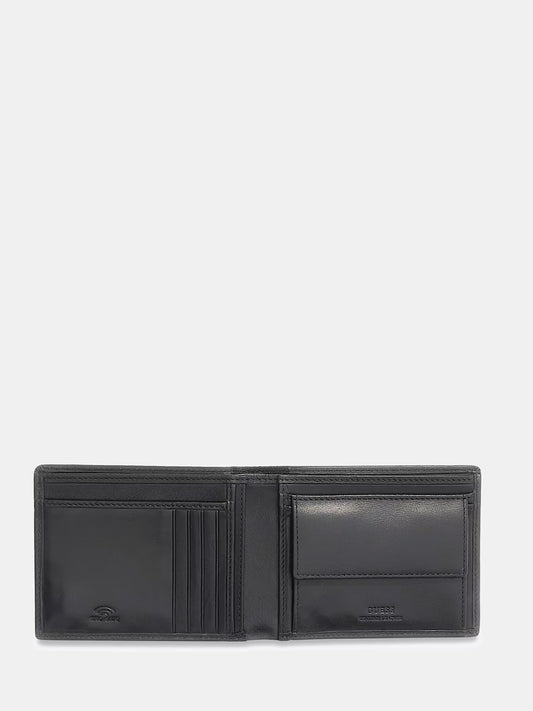 GUESS GENUINE LEATHER BERNA BIFOLD M WALLET