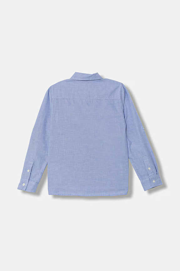 GUESS KIDS EMBROIDERED OXFORD SHIRT