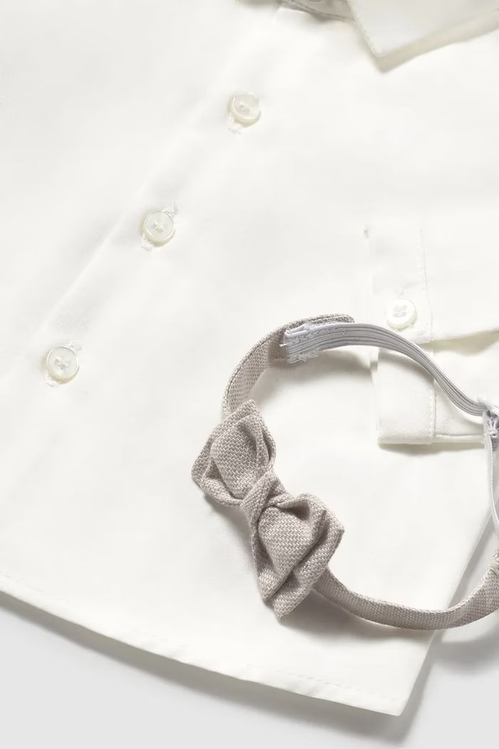 MAYORAL SOFT COTTON SHIRT & BOWTIE