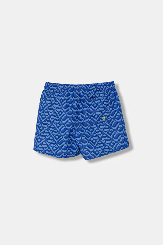 GUESS KIDS ALLOVER PRINT SWIM TRUNK
