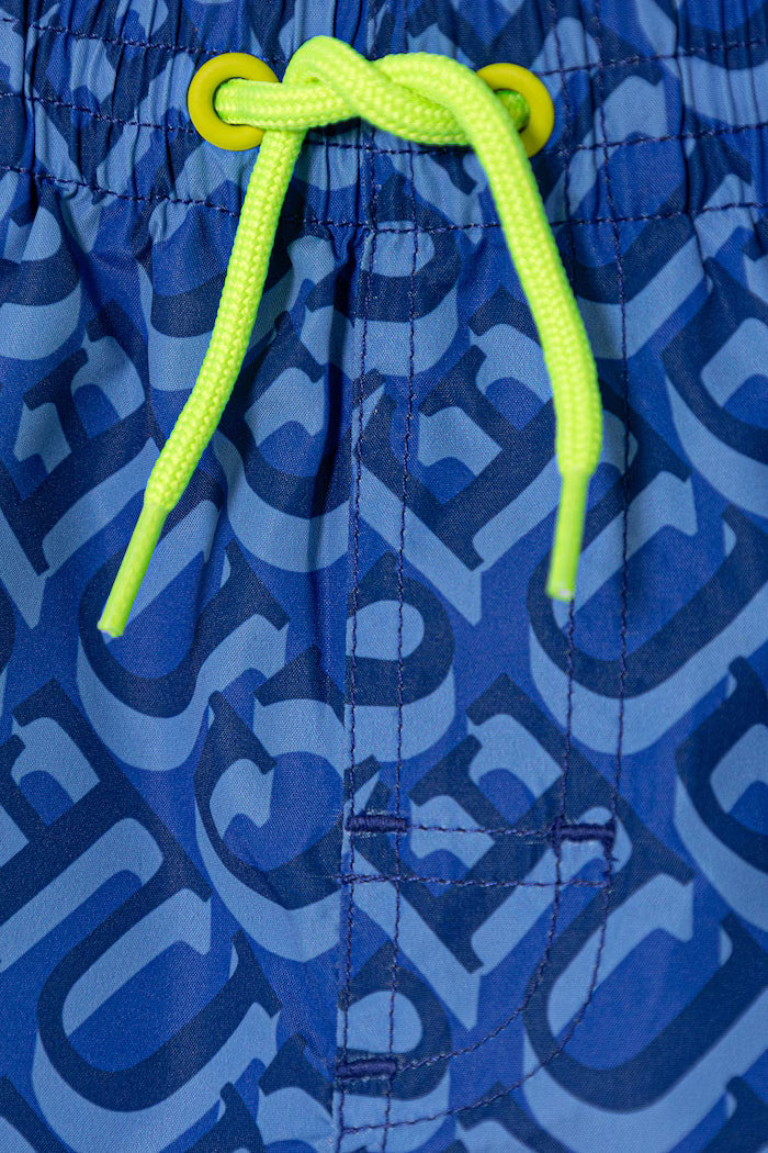 GUESS KIDS ALLOVER PRINT SWIM TRUNK