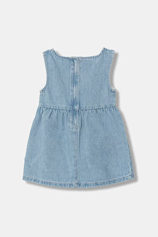 GUESS KIDS SET DENIM ROMPER AND TOP