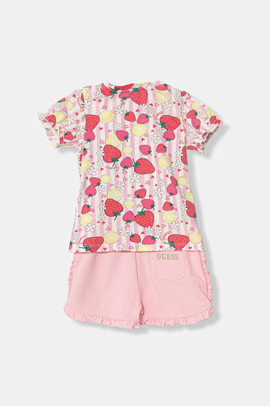 GUESS KIDS TRIANGLE STRAWBERRIES SET