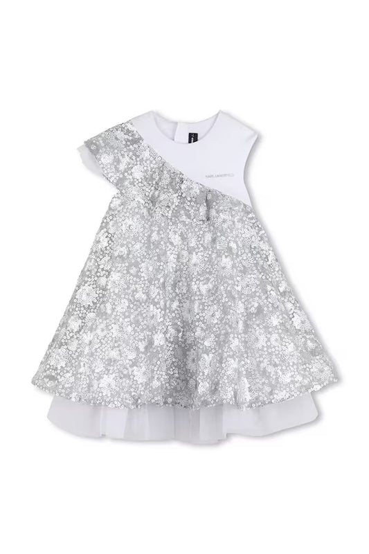 KARL LAGERFELD KIDS SEQUIN-EMBELLISHED DRESS
