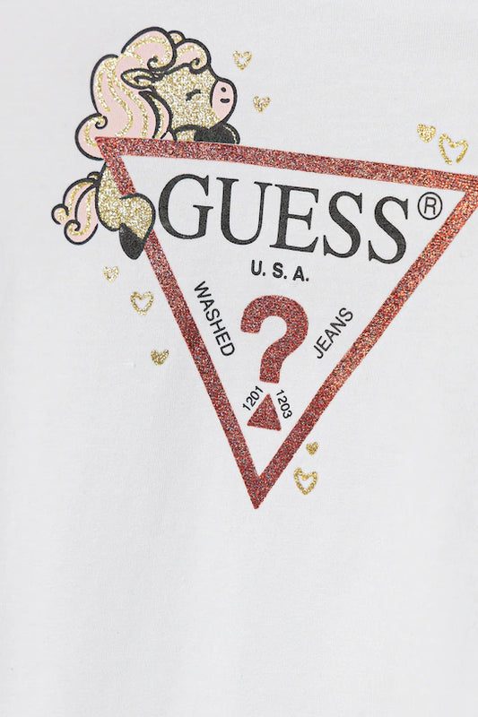 GUESS KIDS TRIANGLE LOGO T SHIRT