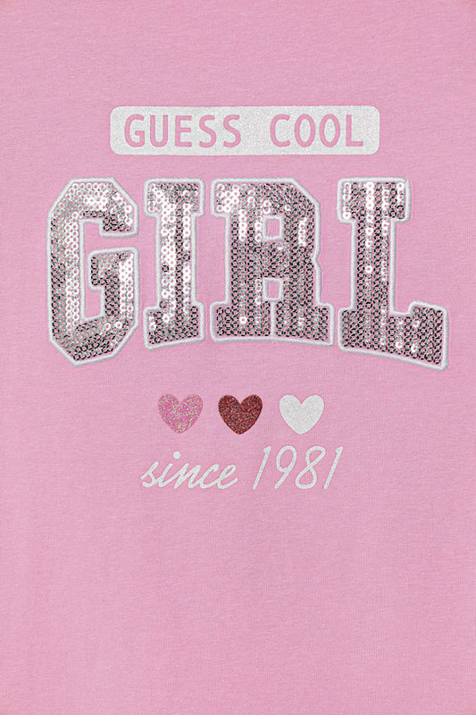 GUESS KIDS SEQUINS GIRLS T SHIRT