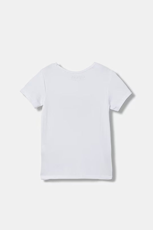 GUESS KIDS GLITTER GUESS LOVE T SHIRT