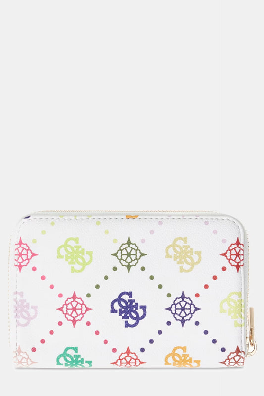 GUESS EMELIE LOGO SLG MED ZIP AROUND WALLET