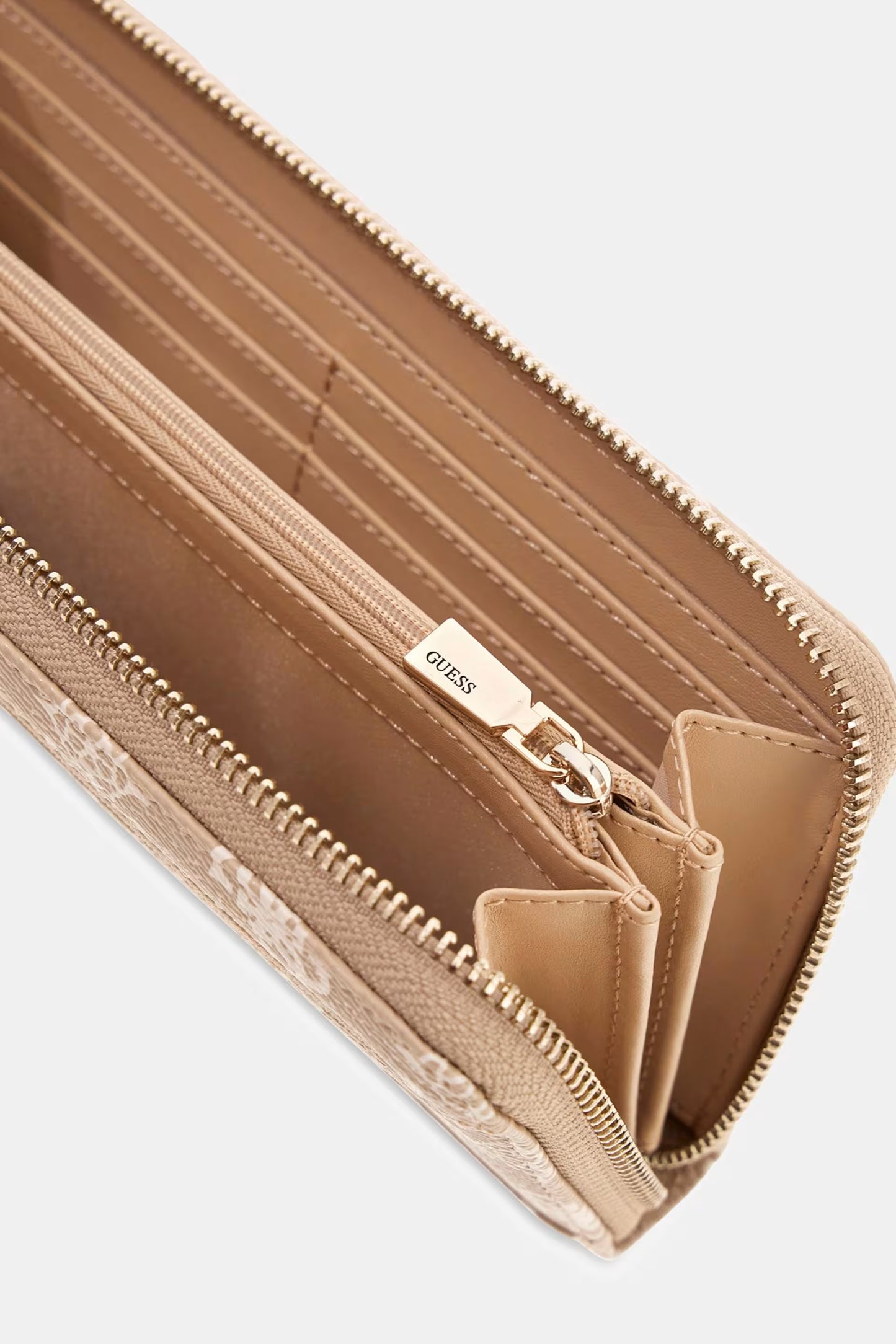 GUESS EMELIE LOGO SLG LARGE ZIP AROUND WALLET