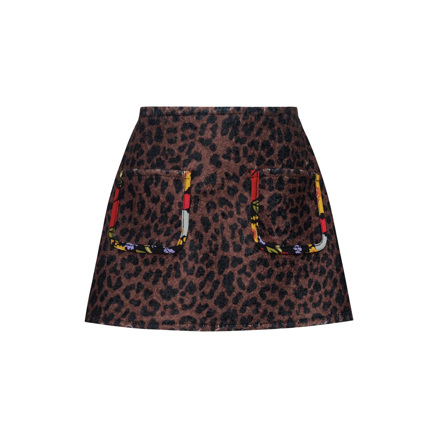 TWO IN A CASTLE DOLCE VITA BOUCLE LEOPARD SKIRT