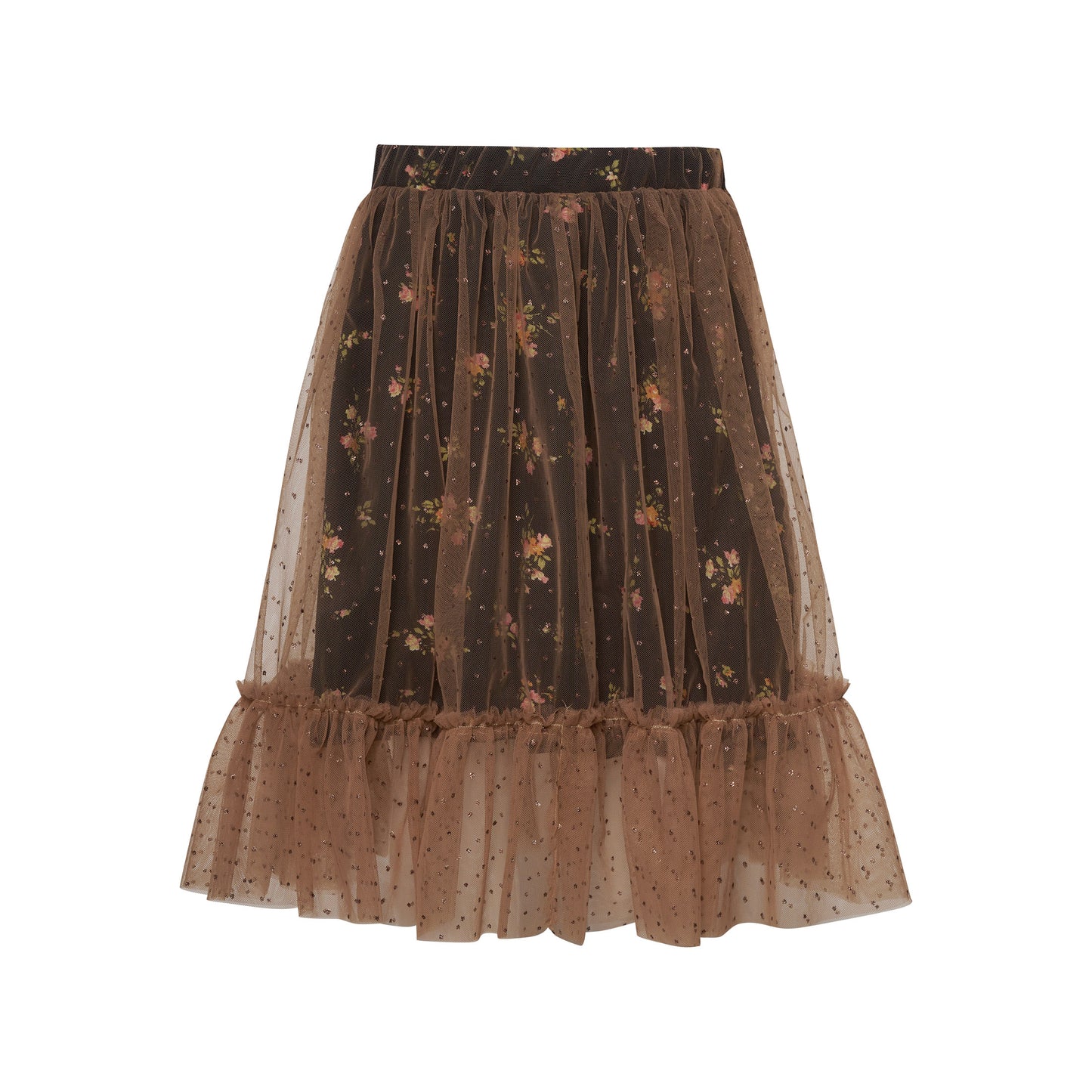 TWO IN A CASTLE ENGRAVED FLORAL TUTU SKIRT