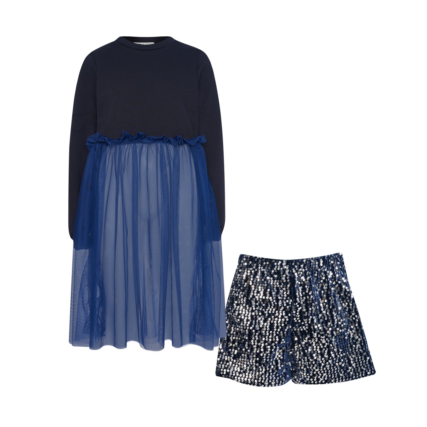 TC SPARKLING NIGHT SET SWETERAND SHORT