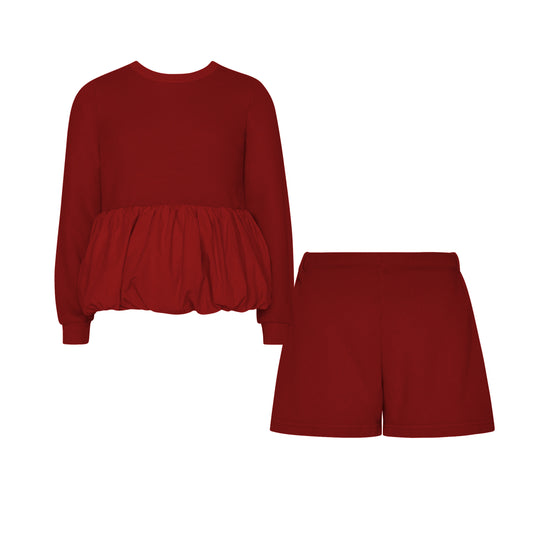 TWO IN A CASTLE SET BALLOON TOP&SHORTS
