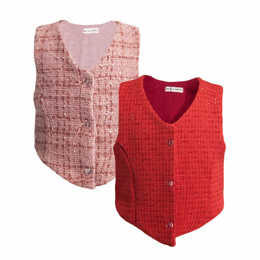 TC THE FESTIVE DROP TWEED VEST