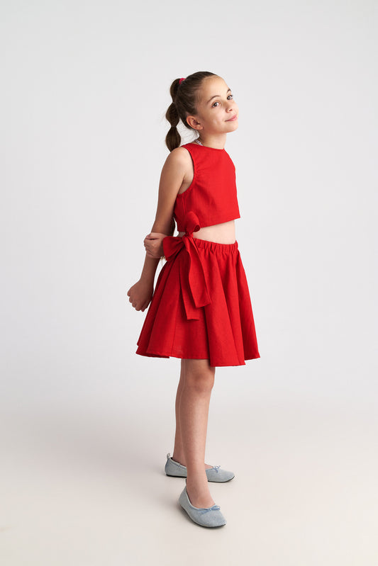 TWO IN A CASTLE THE RUBY RAMIE SIDE CUT DRESS