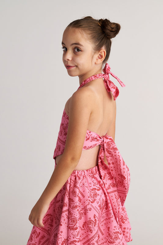 TWO IN A CASTLE BANDANA SCARF DRESS