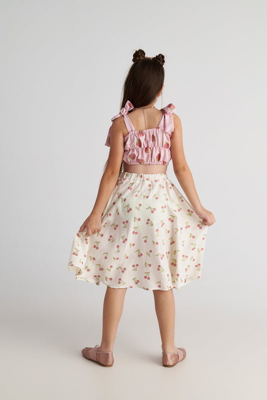 TWO IN A CASTLE SUMMER TART SET WITH TOP & MIDI SKIRT