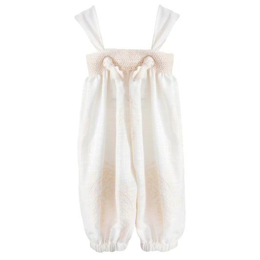 TWO IN A CASTLE THE FLOWER BOHEMIAN EMBROIDERY HAREM JUMPSUIT