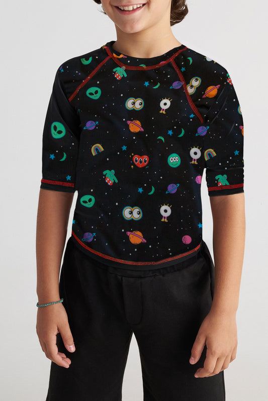 TC OUT OF SPACE ALLOVER LONG SLEEVE TOP