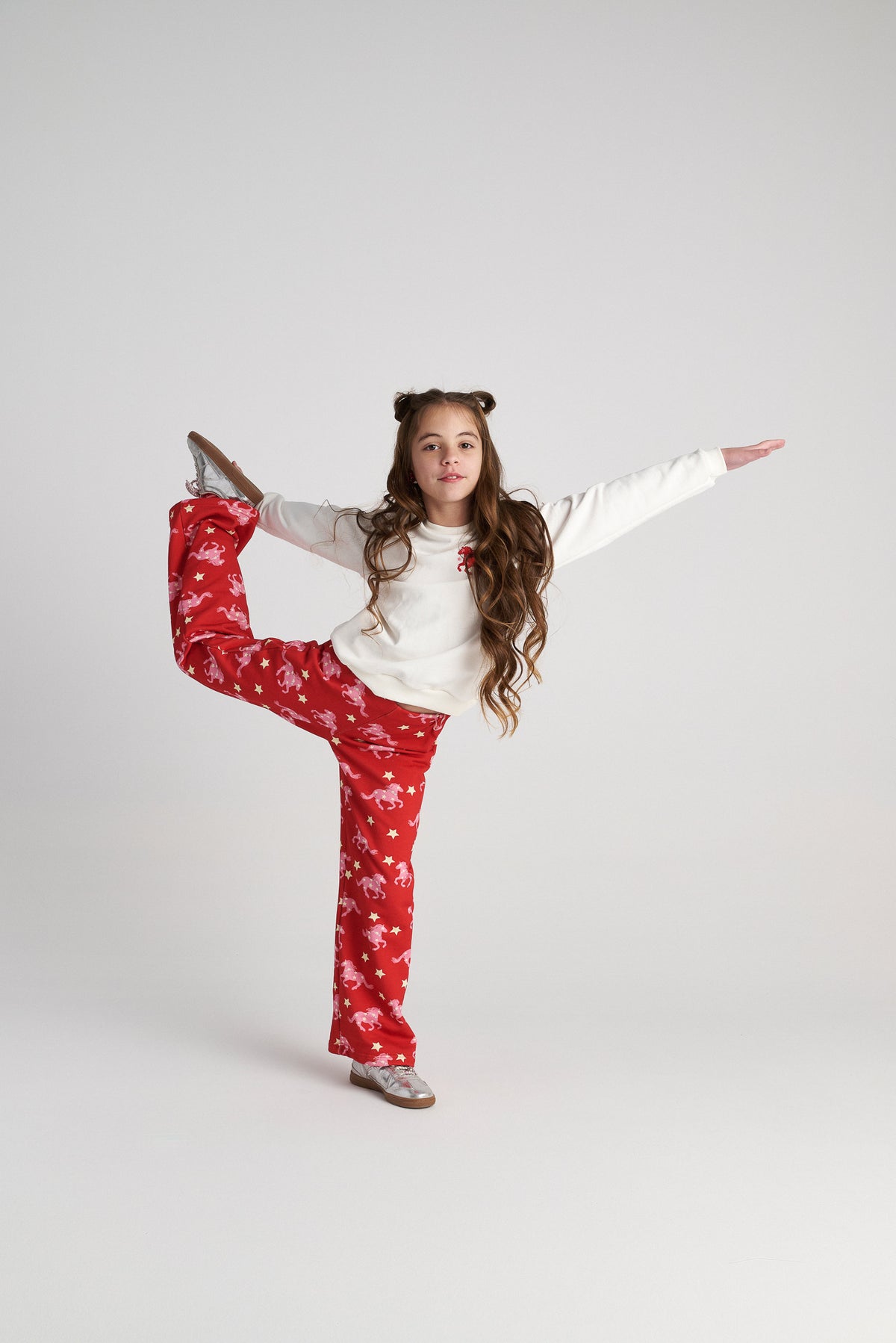 TC MAGIC HORSES SWEATER SET WITH ALLOVER PRINT PANTS