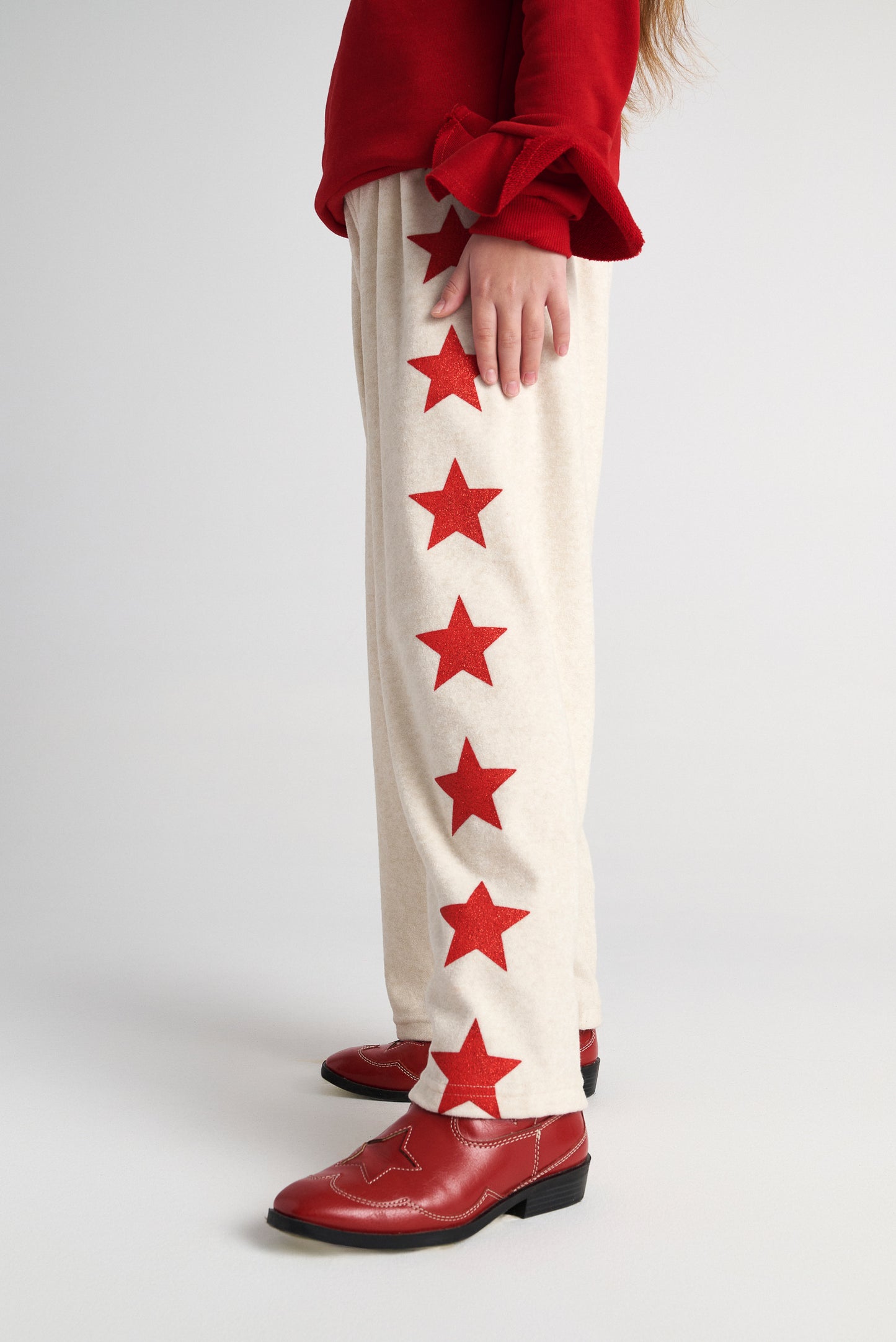 TWO IN A CASTLE SET WITH KNITTED PANTS FOR KIDS