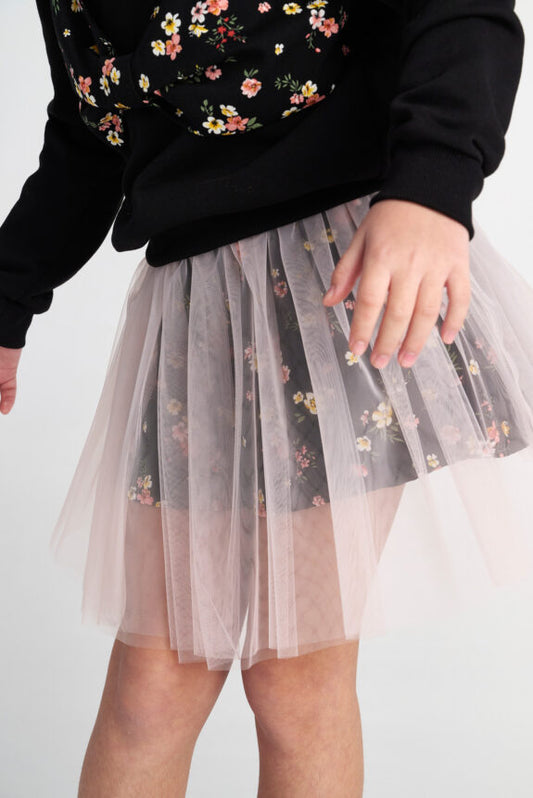 TWO IN A CASTLE VALLEY NIGHT SWEATER & TUTU SHORTS SET