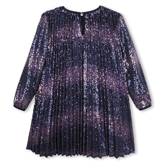 BILLIEBLUSH GIRLS PLEATED SHINY DRESS