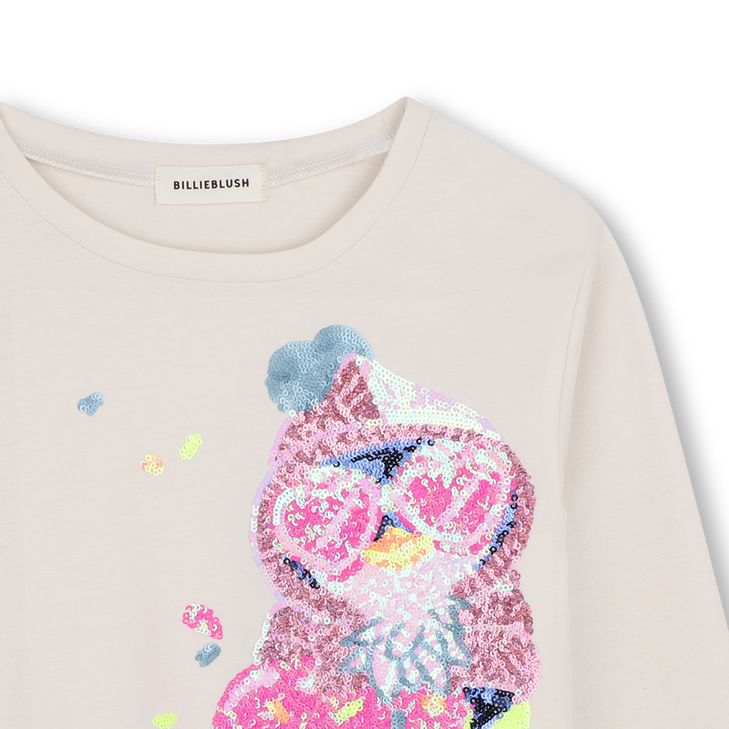 BILLIEBLUSH GIRLS SEQUINS DETAIL LS T SHIRT