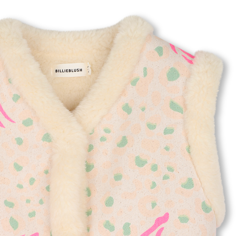 BILLIEBLUSH GIRLS FUR LEOPARD PRINT VEST