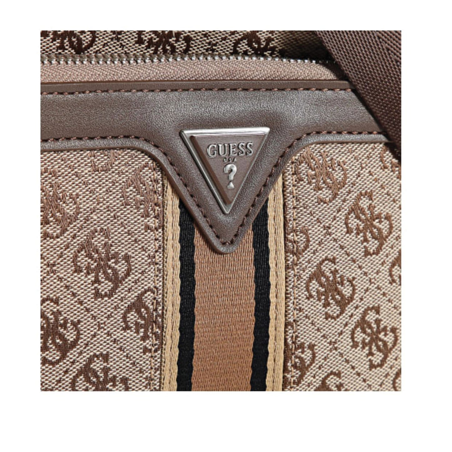 GUESS MILANO 4G JAQUARD STRIPE CROSSBODY BAG