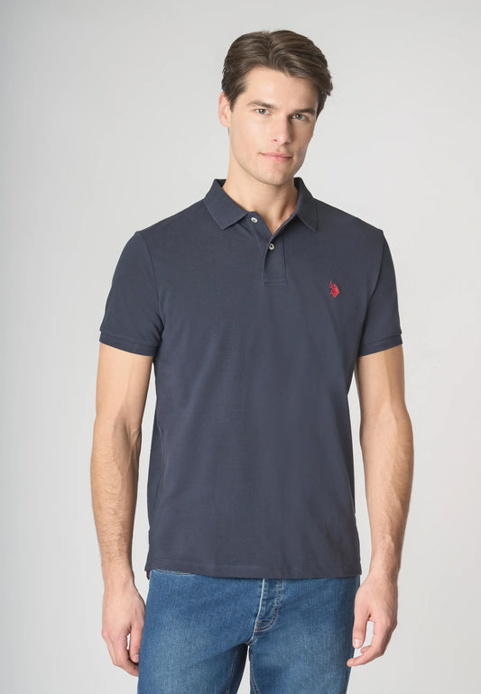 U.S POLO ASSN MAN SILVER & GOLD POLO SHIRT