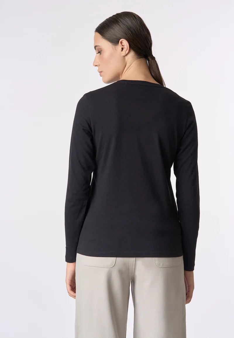 U.S POLO ASSN WOMAN CREW NECK T-SHIRT WITH LOGO