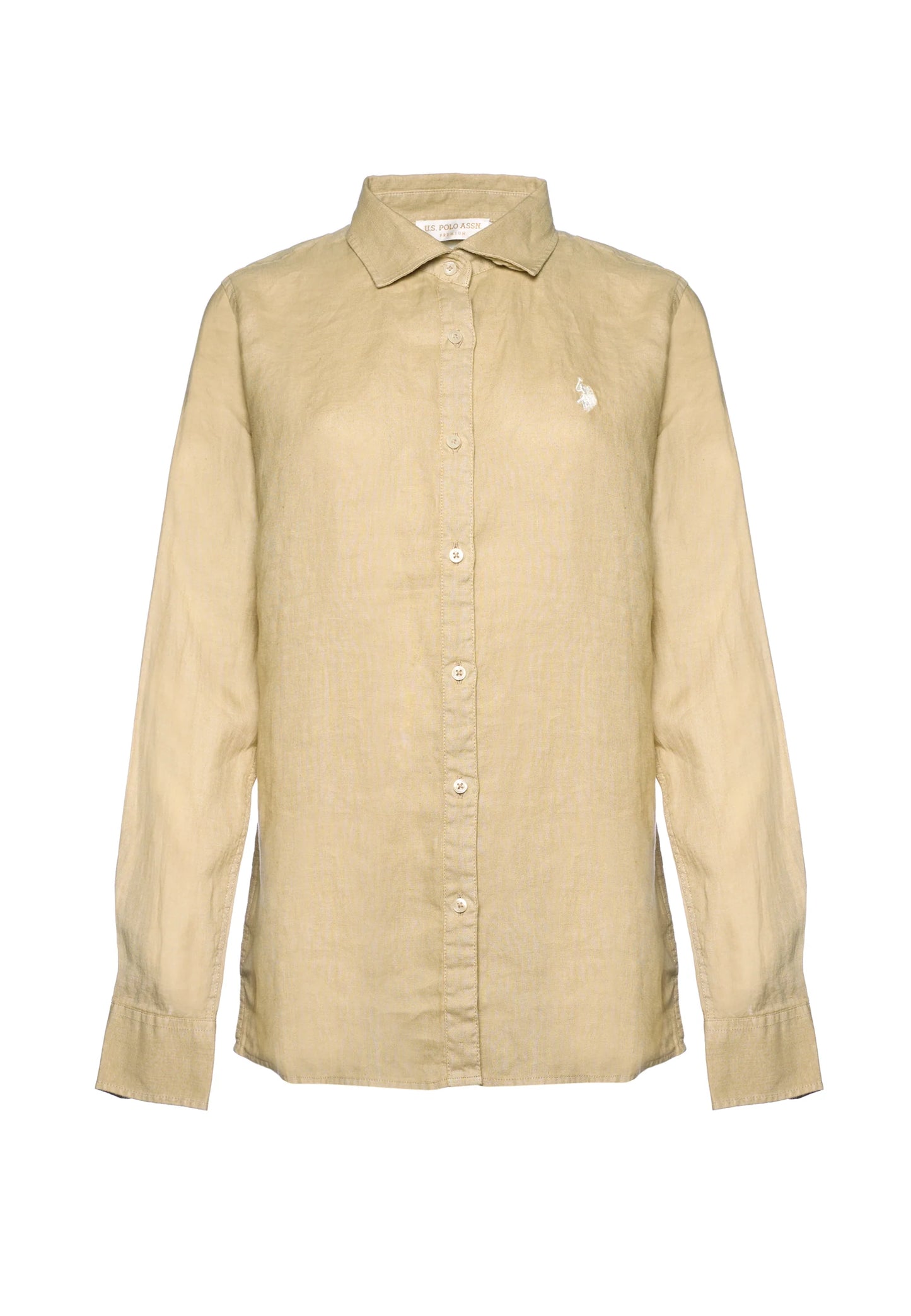 U.S POLO ASSN PREMIUM QUALITY WOMEN'S COTTON LINEN SHIRT
