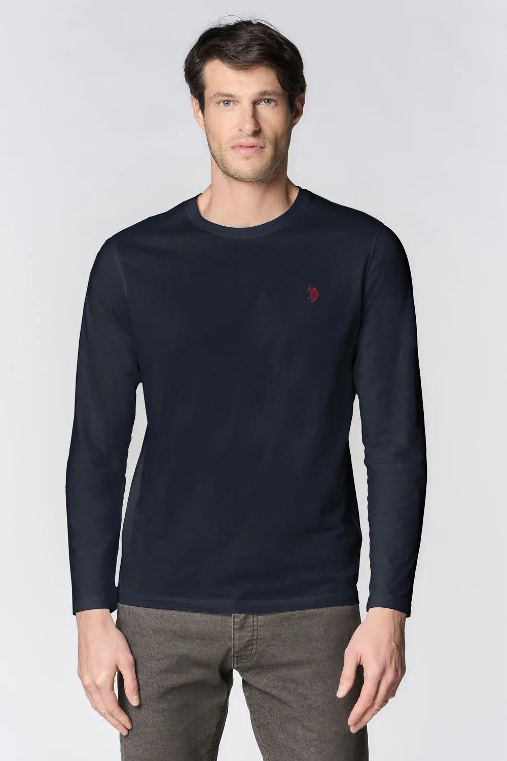 U.S POLO ASSN MAN LS COTTON T SHIRT
