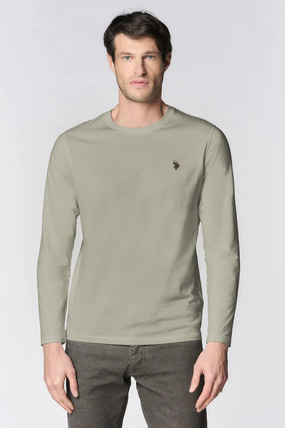 U.S POLO ASSN MAN LS COTTON T SHIRT
