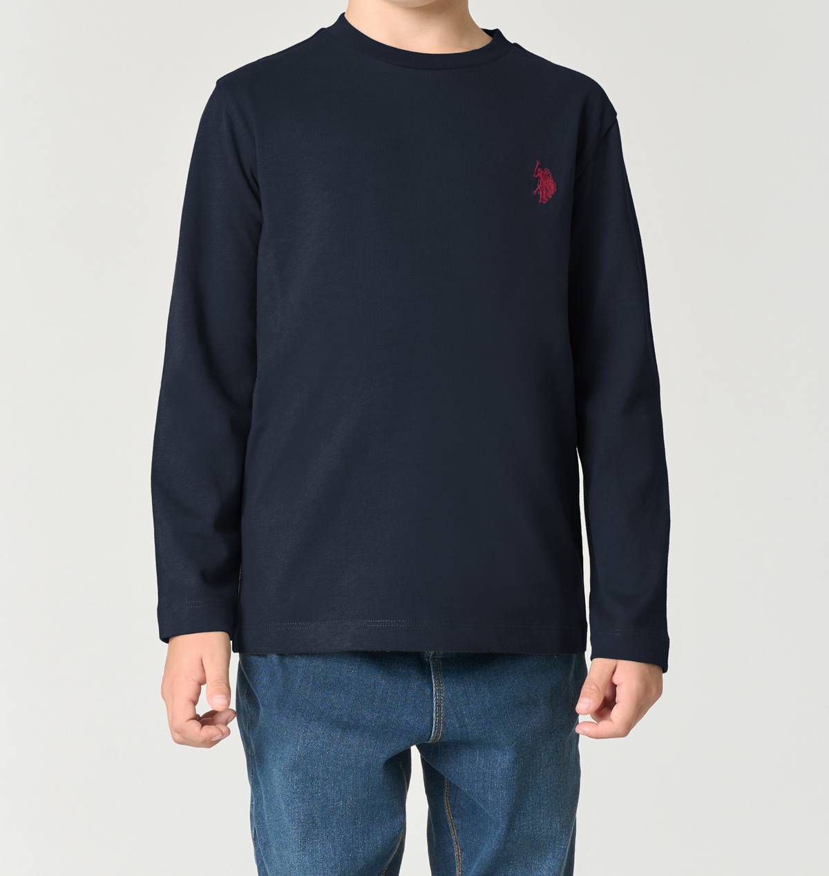 U.S POLO KIDS LONG-SLEEVED COTTON T-SHIRT