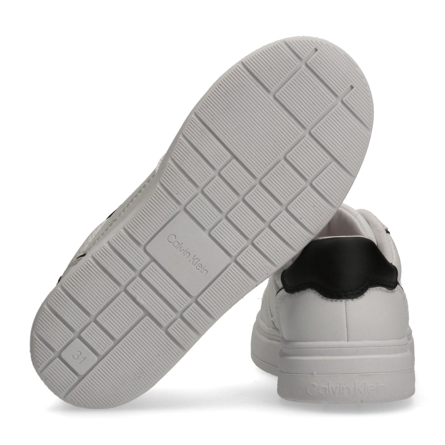 CALVIN KLEIN KIDS LOW CUT LACE-UP SNEAKERS