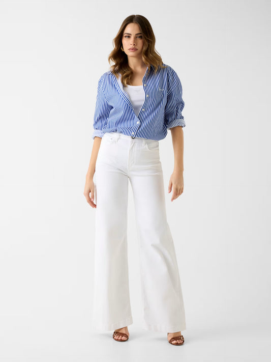 GUESS WOMAN TECLA OVERSIZED STRIPED SHIRT