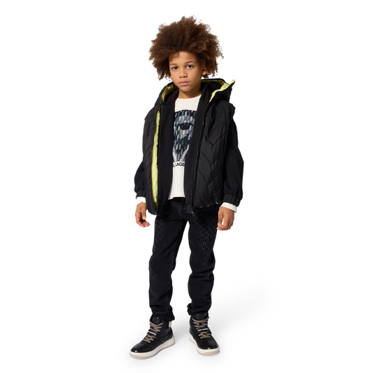 KARL LAGERFELD KIDS HEAVY COTTON JERSEY T SHIRT